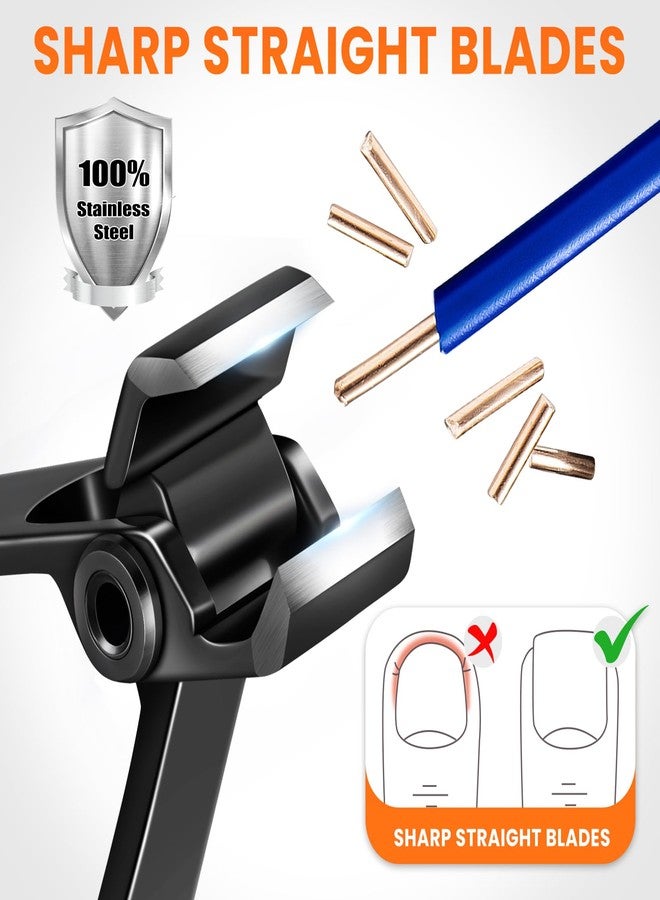 درمود مقص أظافر مستقيم للأظافر السميكة، مقص أظافر قدم كبير شديد التحمل لكبار السن بفتحة فك واسعة 17 مم، مقص أظافر قدم حاد للغاية من الفولاذ المقاوم للصدأ للرجال مع مبرد - Image 2